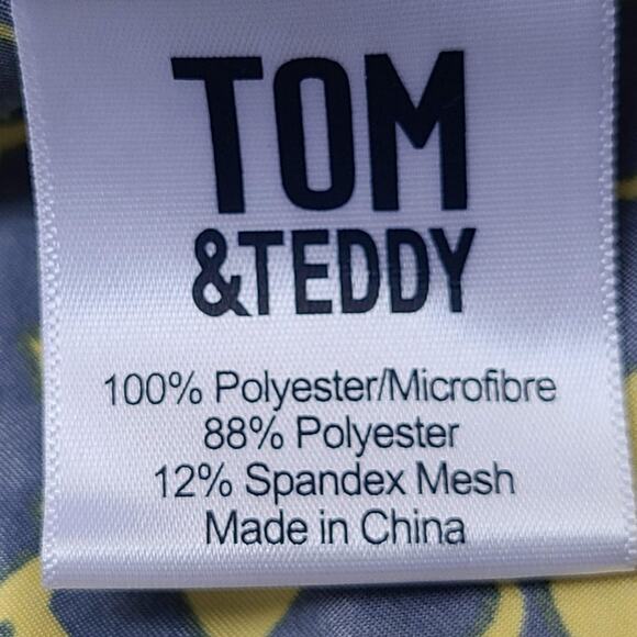 TOM & TEDDY Gold and Blue Jumping Kangaroo UPF50+ Swim Shorts Men's Size Small - Picture 9 of 12